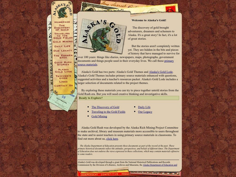 Alaska Department of Education: Alaska's Gold Website Alaska Department of Education: Alaska's Gold Website