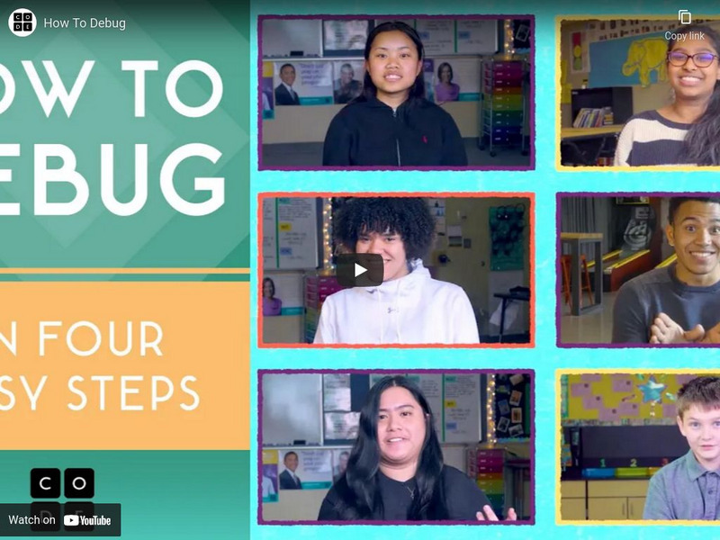 Code.org: How to Debug Instructional Video Code.org: How to Debug Instructional Video