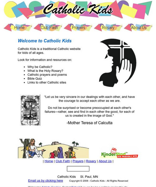 Catholic Kids Website Catholic Kids Website