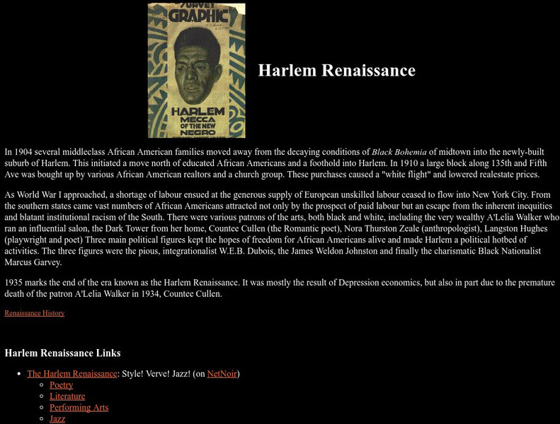 Levity: Harlem Renaissance Website Levity: Harlem Renaissance Website