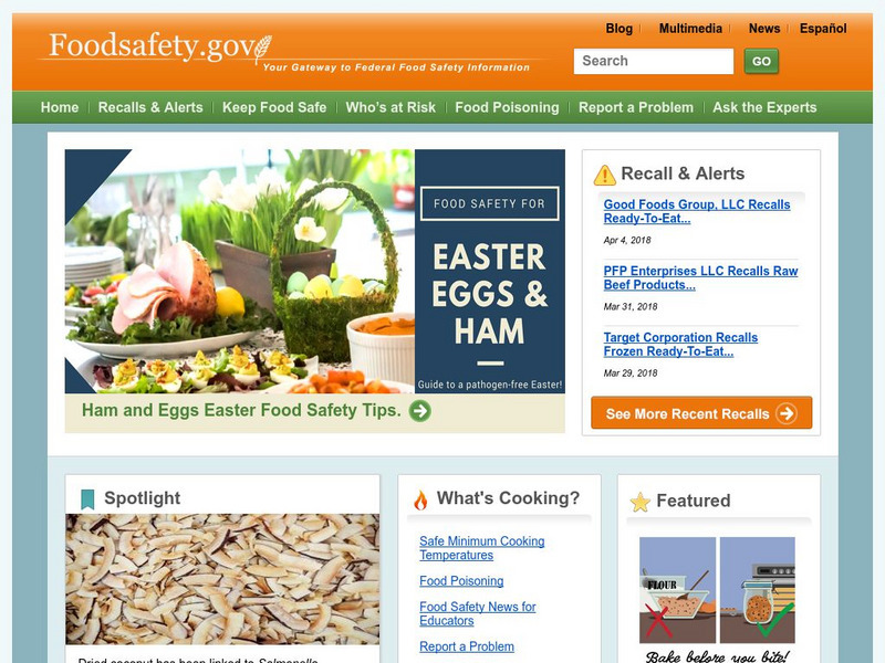 U.s. Department of Health and Human Services: Food Safety Website U.s. Department of Health and Human Services: Food Safety Website