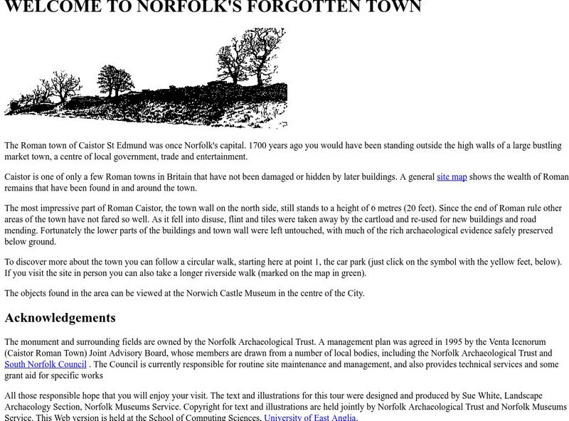 University of East Anglia: Norfolk's Forgotten Town: Roman Caistor St Edmund Website University of East Anglia: Norfolk's Forgotten Town: Roman Caistor St Edmund Website