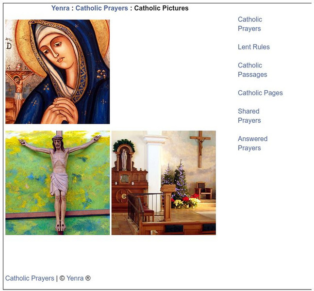 Yenra: Catholic Pictures Website Yenra: Catholic Pictures Website