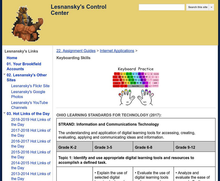 Brookfield High School: Lesnansky's Control Center: Keyboarding Skills Unknown Type Brookfield High School: Lesnansky's Control Center: Keyboarding Skills Unknown Type