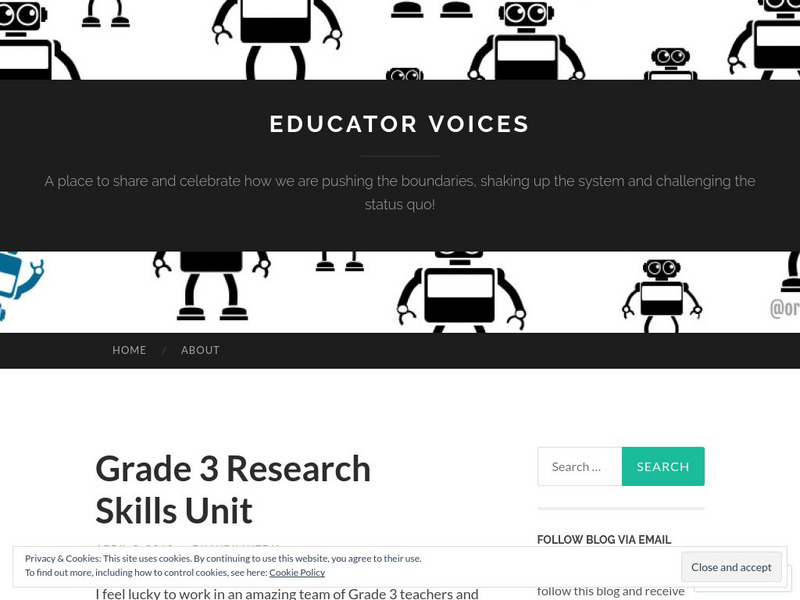 Educator Voices: Grade 3 Research Skills Unit Professional Doc Educator Voices: Grade 3 Research Skills Unit Professional Doc