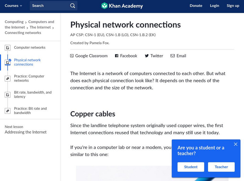 Khan Academy: Physical Network Connections eBook Khan Academy: Physical Network Connections eBook