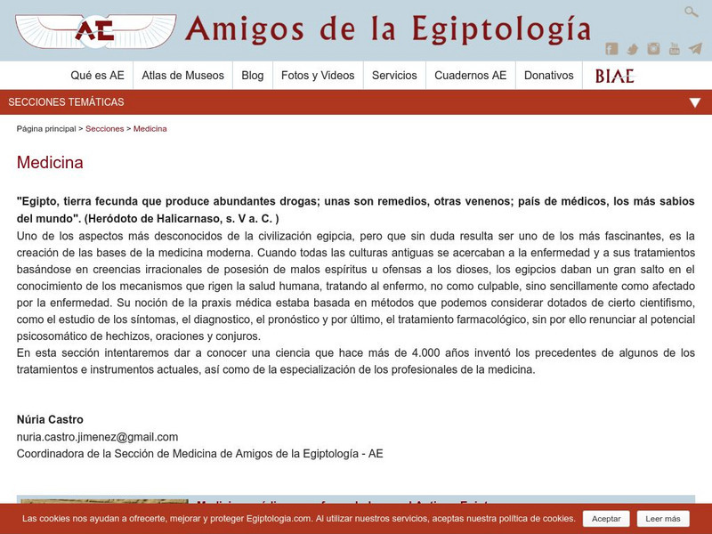 Amigos De La Egiptologia: Medicina Handout Amigos De La Egiptologia: Medicina Handout