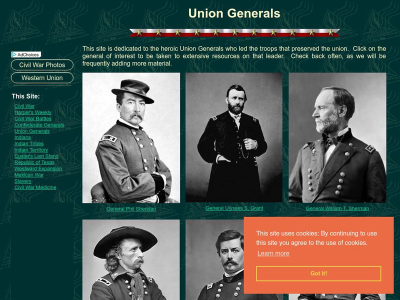 Son of the South: Union Generals Handout Son of the South: Union Generals Handout
