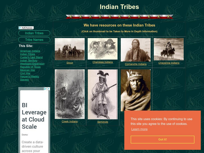 Son of the South: Indian Tribes Handout