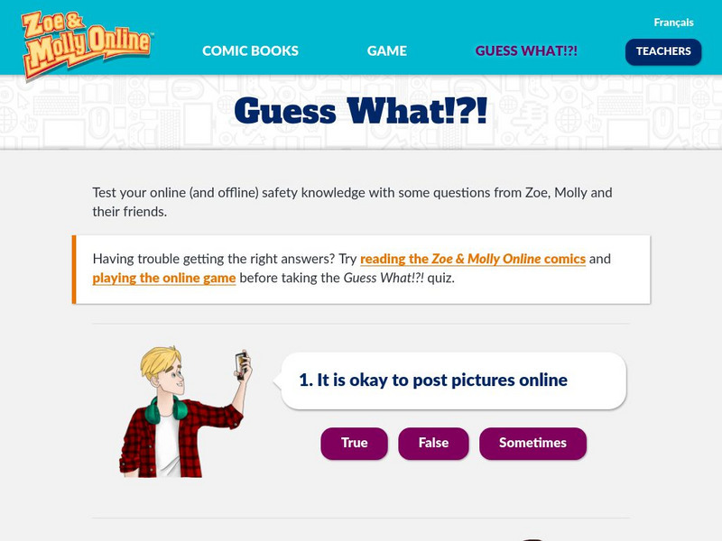 Canadian Centre for Child Protection: Zoe and Molly Online: Guess What!?! Unknown Type