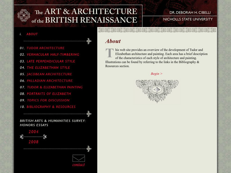 Art and Architecture of the British Renaissance Website