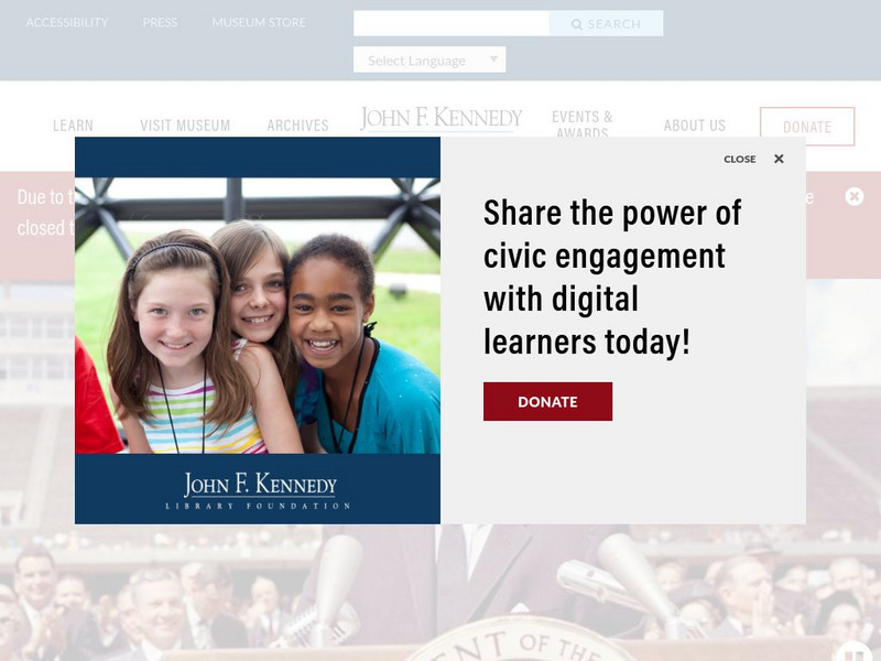 John F. Kennedy Presidential Library and Museum Website