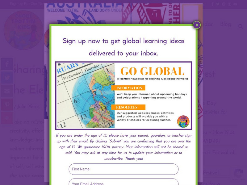 Globe Trottin' Kids: Sharing Many Cultures in the Elementary Classroom Article Globe Trottin' Kids: Sharing Many Cultures in the Elementary Classroom Article