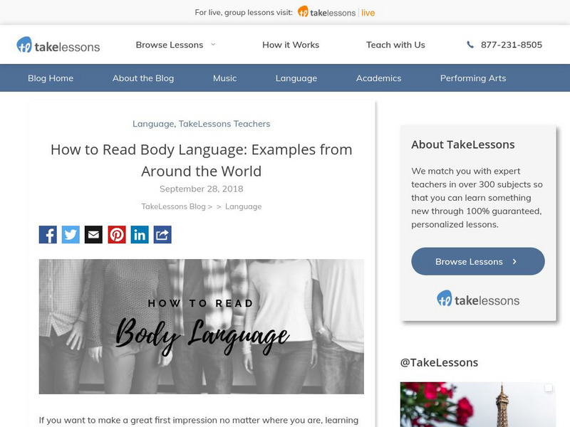 Take Lessons: How to Read Body Language: Examples From Around the World Interactive Take Lessons: How to Read Body Language: Examples From Around the World Interactive