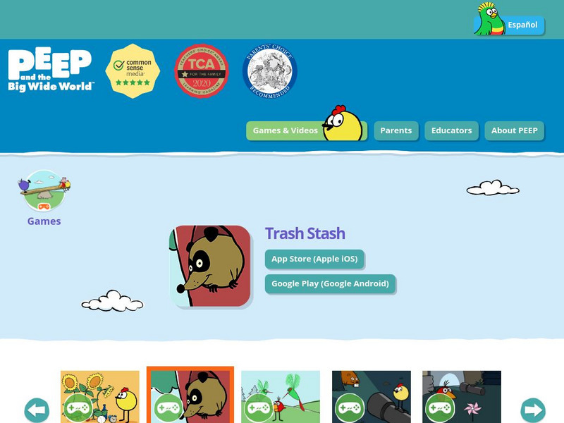 Wgbh: Peep and the Big Wild World: Games: Trash Stash Interactive Wgbh: Peep and the Big Wild World: Games: Trash Stash Interactive