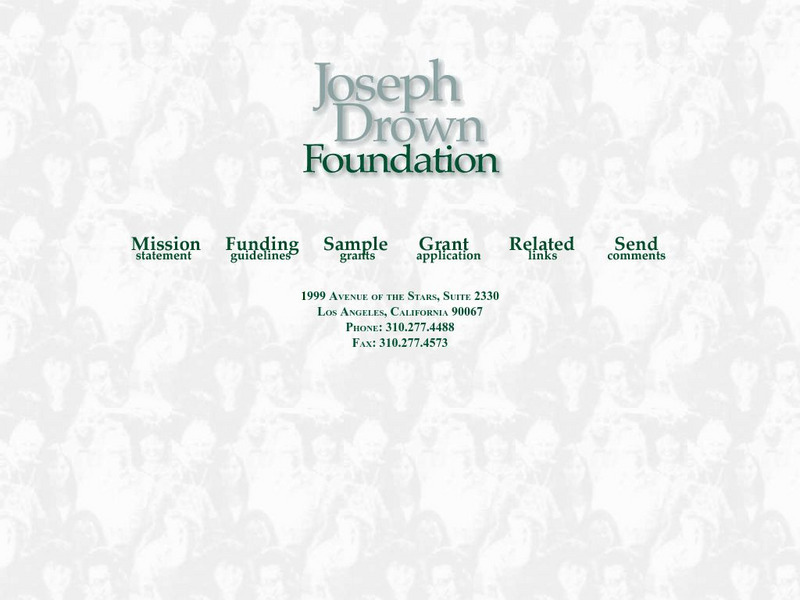 Joseph Drown Foundation Website