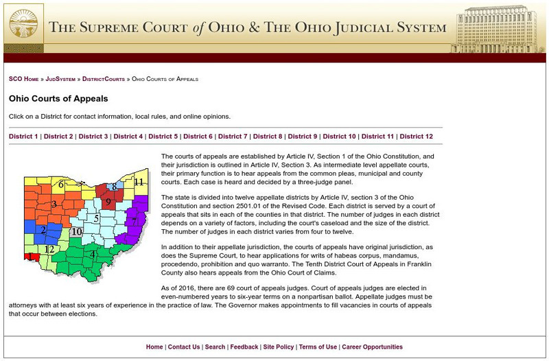 Supreme Court of Ohio: Ohio Courts of Appeal Website Supreme Court of Ohio: Ohio Courts of Appeal Website