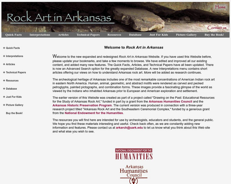Arkansas Archaeological Survey: Rock Art in Arkansas Website Arkansas Archaeological Survey: Rock Art in Arkansas Website