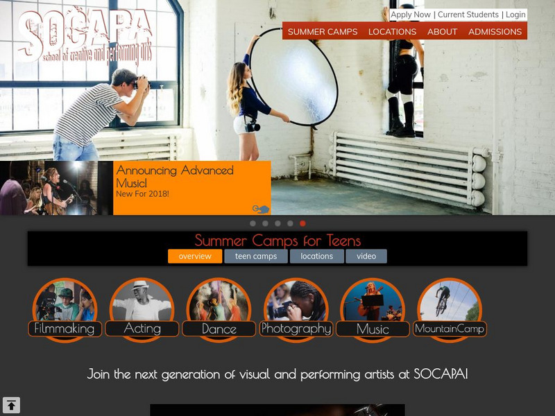 School of Cinema and Performing Arts: Summer Youth Programs Website School of Cinema and Performing Arts: Summer Youth Programs Website