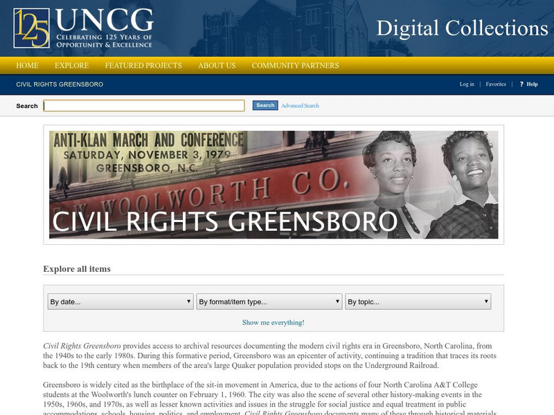 Civil Rights Greensboro: Greensboro Sit Ins at Woolworth's Website Civil Rights Greensboro: Greensboro Sit Ins at Woolworth's Website