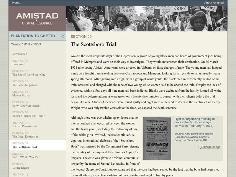 Amistad Digital Resource: The Scottsboro Trial Website Amistad Digital Resource: The Scottsboro Trial Website