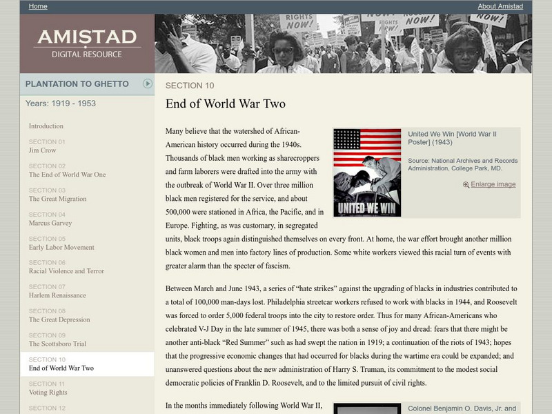 Amistad Digital Resource: End of World War Two Website Amistad Digital Resource: End of World War Two Website