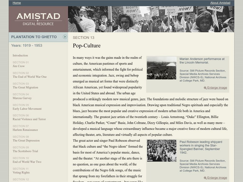 Amistad Digital Resource: Pop Culture Website Amistad Digital Resource: Pop Culture Website