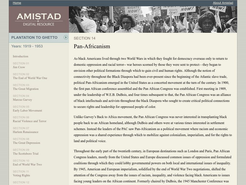 Amistad Digital Resource: Pan Africanism Website