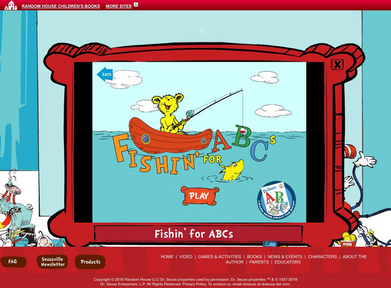 Seussville: Fishin' for Ab Cs Interactive