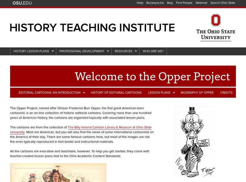 Opper Project: Using Editorial Cartoons to Teach History (Lesson Plans) Lesson Plan Opper Project: Using Editorial Cartoons to Teach History (Lesson Plans) Lesson Plan