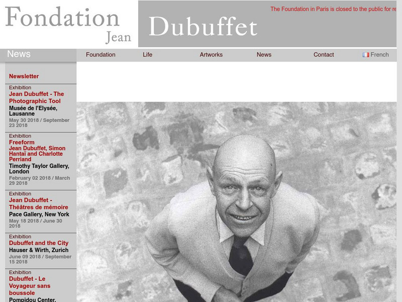 Dubuffet Foundation: Jean Dubuffet Handout Dubuffet Foundation: Jean Dubuffet Handout