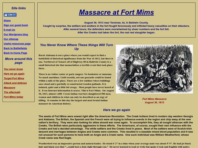 Fort Mims Most Brutal Indian Massacre in Us History Website Fort Mims Most Brutal Indian Massacre in Us History Website