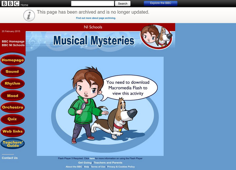 Bbc: Musical Mysteries Unit Plan Bbc: Musical Mysteries Unit Plan