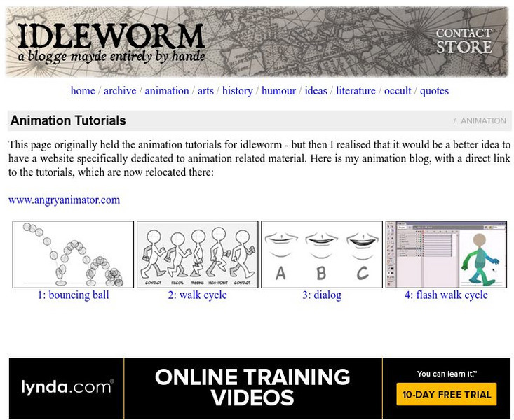 Idleworm: Animation Drawing Lessons Website Idleworm: Animation Drawing Lessons Website