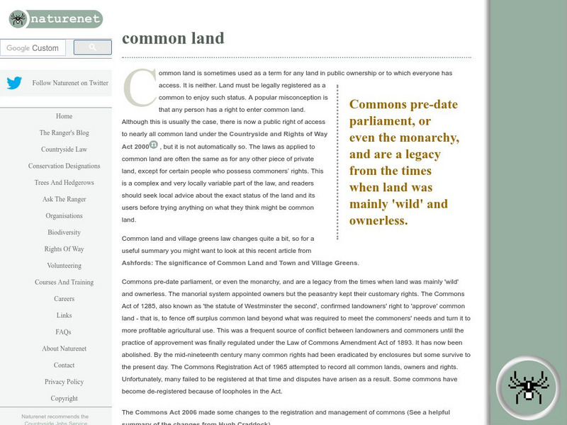 Common Land Website Common Land Website