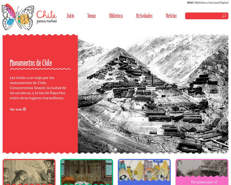Biblioteca Nacional De Chile: Chile Para Ninos Interactive Biblioteca Nacional De Chile: Chile Para Ninos Interactive
