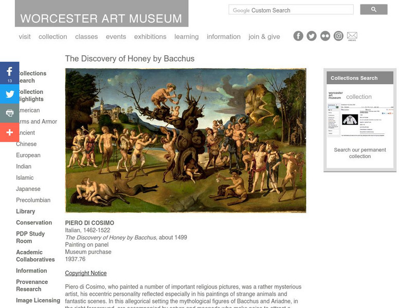 Piero Di Cosimo: The Discovery of Honey Graphic