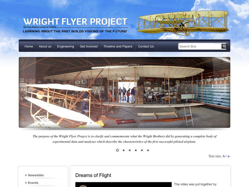 Wright Flyer Project: Dreams of Flight Instructional Video Wright Flyer Project: Dreams of Flight Instructional Video