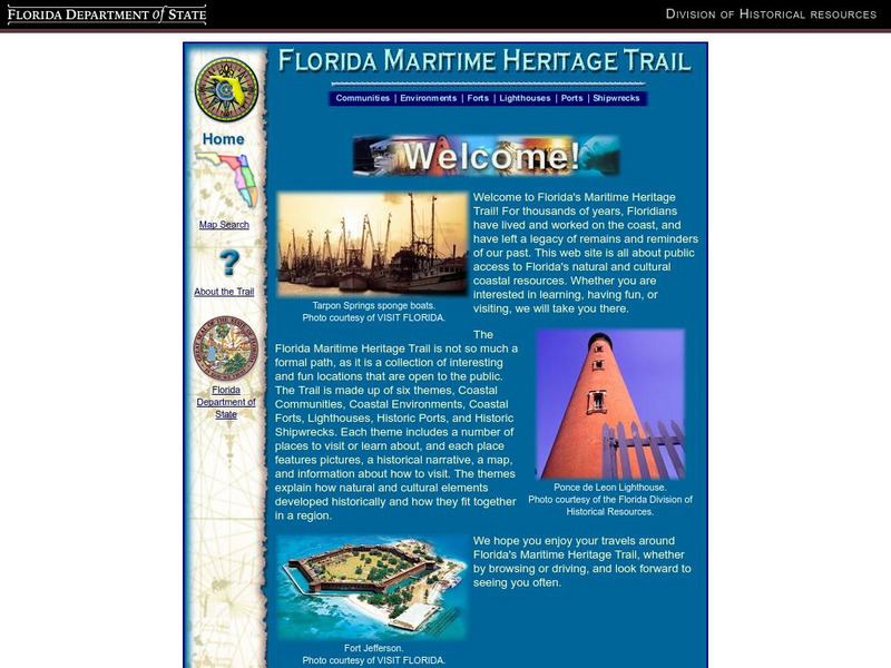 Florida Historical Resources: Florida's Maritime Heritage Trail Website Florida Historical Resources: Florida's Maritime Heritage Trail Website