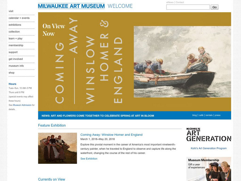 Milwaukee Art Center Website
