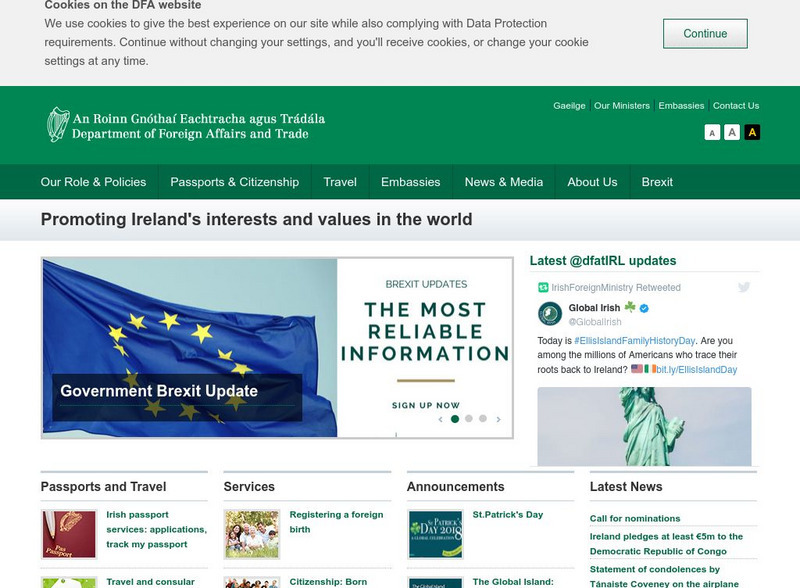 Department of Foreign Affairs (Ireland) Website Department of Foreign Affairs (Ireland) Website
