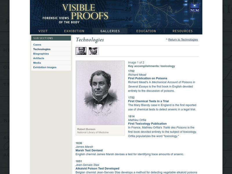 National Library of Medicine: Key Accomplishments, Toxicology Unit Plan National Library of Medicine: Key Accomplishments, Toxicology Unit Plan