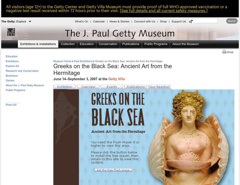 J. Paul Getty Museum: Greeks on the Black Sea: Ancient Art From the Hermitage Website J. Paul Getty Museum: Greeks on the Black Sea: Ancient Art From the Hermitage Website
