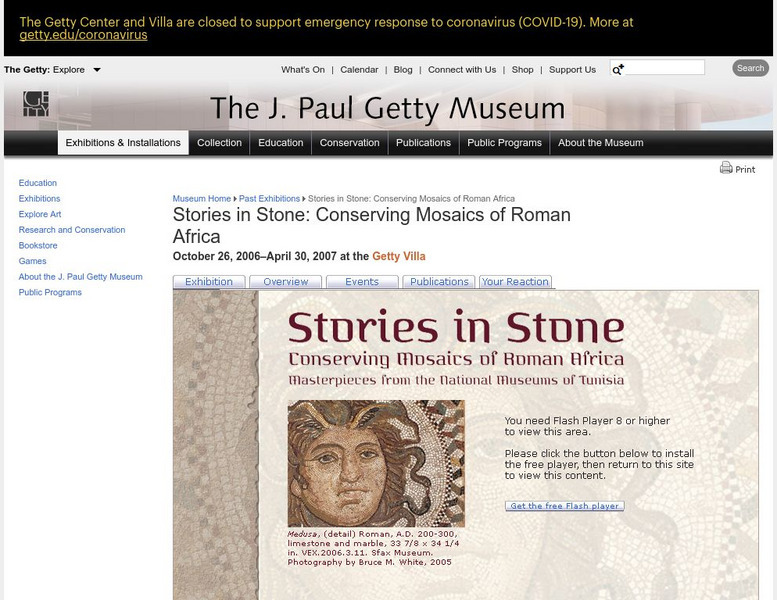 J. Paul Getty Museum: Conserving Mosaics of Roman Africa Website J. Paul Getty Museum: Conserving Mosaics of Roman Africa Website