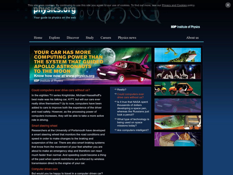 Physics: You Car Has More Computing Power Than the Apollo Website Physics: You Car Has More Computing Power Than the Apollo Website