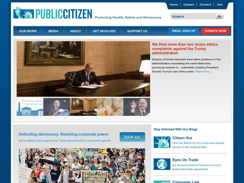Public Citizen Website Public Citizen Website