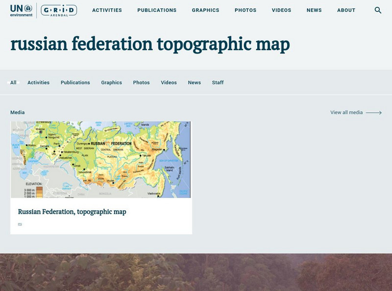 Russian Federation Topographic Map Graphic