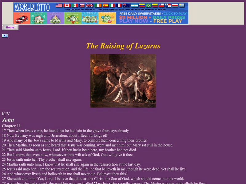 The Raising of Lazarus Primary The Raising of Lazarus Primary