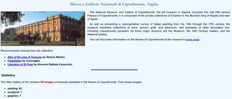 Web Gallery of Art: Museo E Gallerie Nazionali Di Capodimonte Graphic Web Gallery of Art: Museo E Gallerie Nazionali Di Capodimonte Graphic