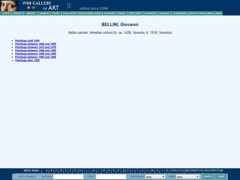 Web Gallery of Art: Giovanni Bellini Graphic